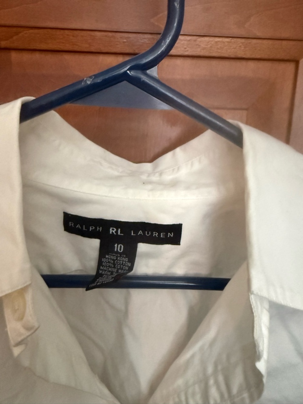 Ralph Lauren Women’s White Long Sleeve Button-Up Shirt 10 - Picture 3 of 4